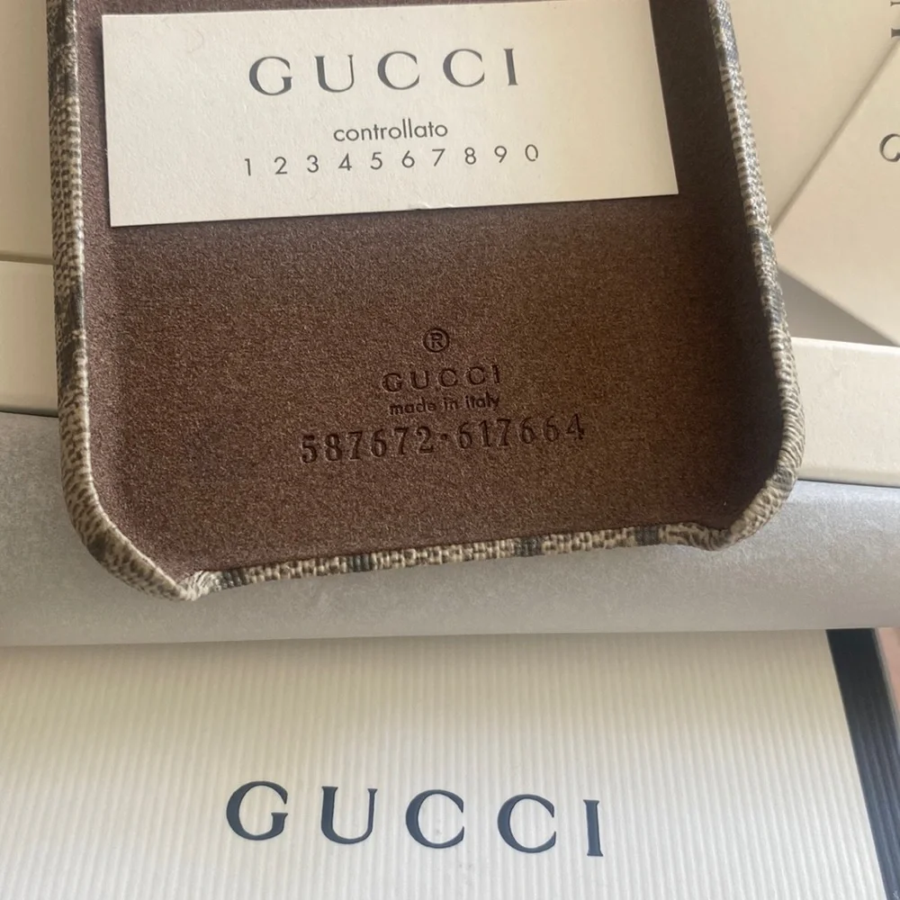 (CLF) Gucci iPhone Case/Cover X/XS Ophidia Tessuto GG Monogram, Unisex, NWT